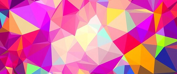 Obraz premium Intersecting vibrant polygons forming complex, dynamic shapes, gradient, colorful