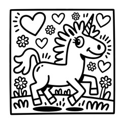 Adorable Black White Cartoon domestik animals mascotes dog cat cow bulldog korgi dino  Vector Art
