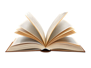 Fototapeta premium open book on transparent isolated on white background PNG , AI GENERATED
