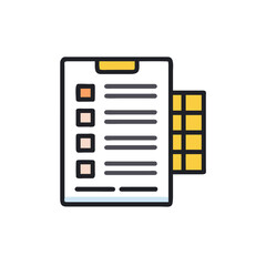 Fototapeta premium document icon vector illustration