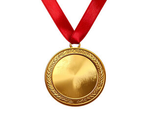 gold medal isolated on white