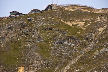 Fototapeta premium Viewpoint Edelweißspitze on the Grossglockner High Alpine Road, Austria, Europe 