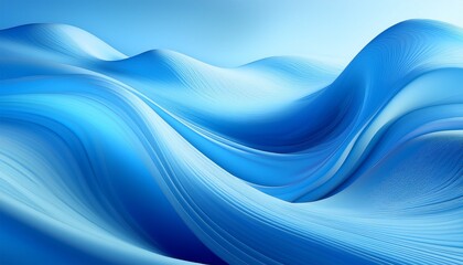 Obraz premium light blue abstract background with soft waves and smooth transitions creating a serene feel