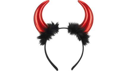 Spooky season fun with these devil horns headband, perfect for Halloween parties and playful costumes, adding a touch of mischief to your look