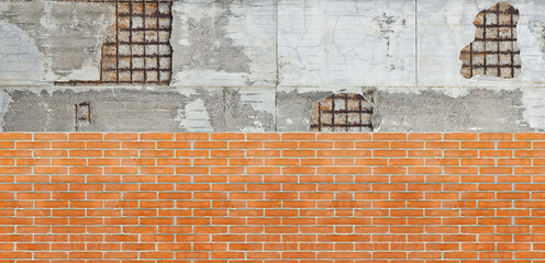 Cladding a damaged reinforced concrete wall with exposed masonry - Protection and renovation of an...