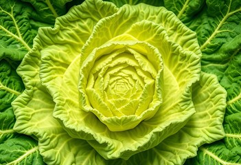 Fototapeta premium Infinitely repeating cabbage pattern, fractal-like structure, vegetable pattern, plant
