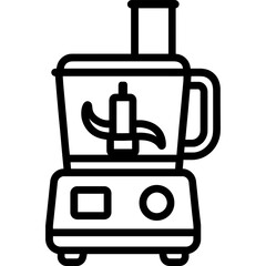 Obraz premium Commercial food processor outline icon vector