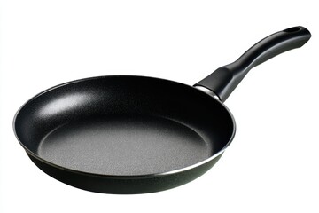 A close-up shot of a black frying pan