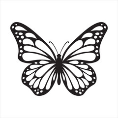  butterfly silhouette vector for nature conservation, branding, web graphics, educational visuals, and creative design