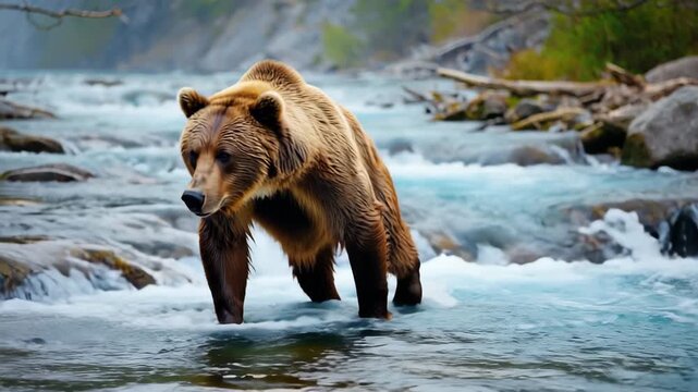 Wilder B&auml;r in der Natur &ndash; B&auml;renbegegnung in freier Wildbahn