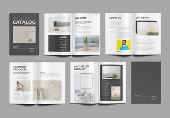 Product Catalog Layout Design Template