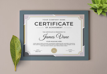 Professional Achievement Certificate Template