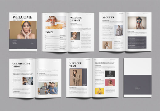 Welcome Guide Brochure Template Design