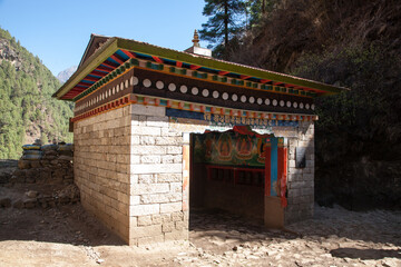 Sagarmatha National Park entrance gate, EBC trek, Nepal