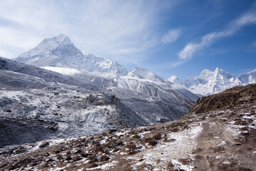 Landscape from Pheriche town area, EBC trekking, Nepal