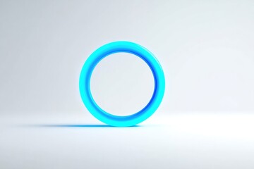 Obraz premium Bright blue ring symbolizes unity and awareness in diabetes advo