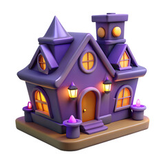Cartoon Spooky Haunted House