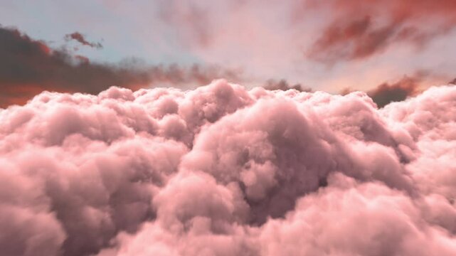 4K Seamless Loop Flythrough of Dense Clouds