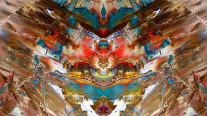 Fototapeta premium Abstract art background . Hand painting artwork on canvas .