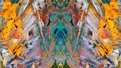 Abstract art background . Hand painting artwork on canvas .