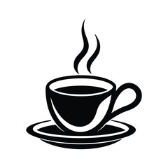 Coffee Cup Silhouette Clean Vector Illustration