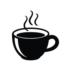 Coffee Cup with Steam Cozy Vibe Vector Illustration