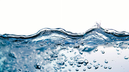 "Vibrant Underwater Bubble Stream: A Dynamic Close-Up of Water with Numerous Bubbles and a Wavy Surface, Capturing Freshness and Movement, Ideal for Refreshing Backgrounds"