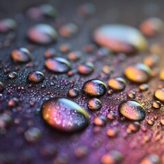 Water drops on the glass. Abstract background with bokeh effect.