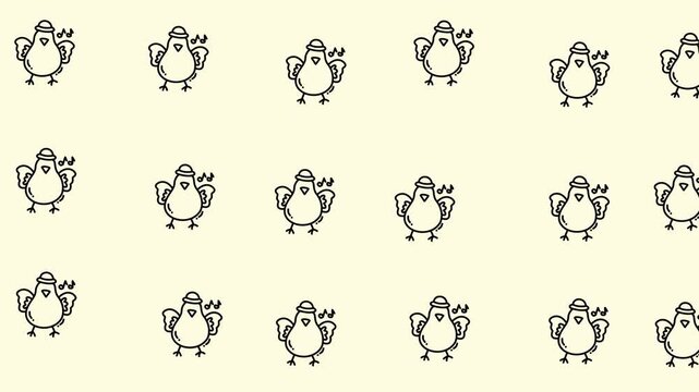 Looping pattern animal shrimp on pastel green, perfect for background designs, textiles, stationary, and digital wallpapers with an animal theme