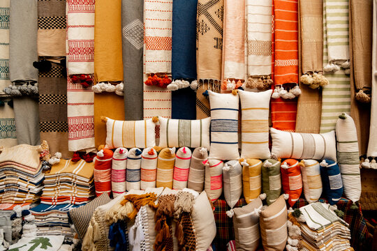 Colorful Handwoven Textiles and Pillows