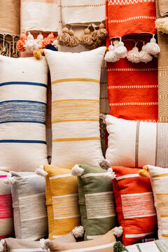 Colorful Handwoven Textiles and Pillows