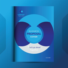 Proposal cover Design Template concepts are adept for corporate Business	