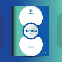 Proposal cover Design Template concepts are adept for corporate Business	