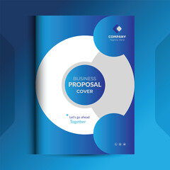Proposal cover Design Template concepts are adept for corporate Business	
