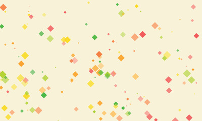 Colorful geometric pattern of diamonds against a soft beige background design