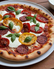 A spicy Diavola pizza