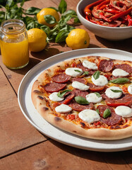 A spicy Diavola pizza