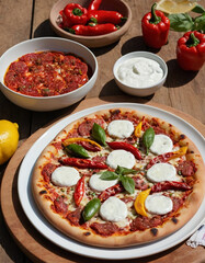 A spicy Diavola pizza