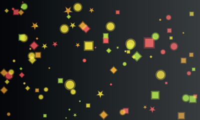 Minimalist abstract image of a dark background with geometric shapes