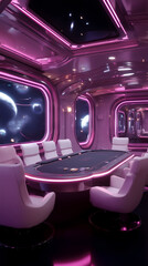 purple lounge chairs