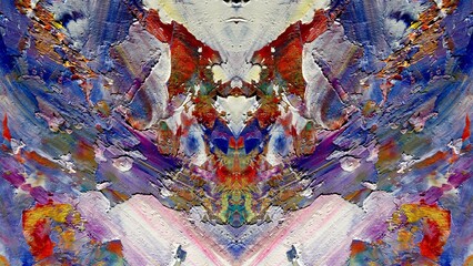 Fototapeta premium Abstract art background . Hand painting artwork on canvas .