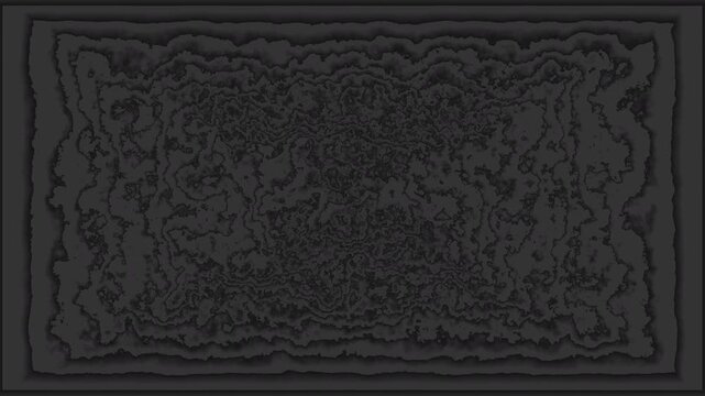 An abstract dark gray animation featuring irregular wave-like movements and organic surface distortion. The texture shifts fluidly, creating a sense of depth.