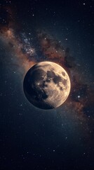 Fototapeta premium earth and moon