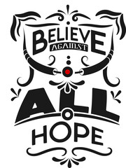 Christian Scripture Typography Design for T-Shirt and Hoodie