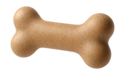Eco-friendly bone toy made from recycled materials for sustainable living spaces.
