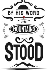 Christian Scripture Typography Design for T-Shirt and Hoodie