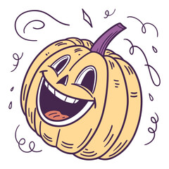 halloween pumpkin with a pumpkin