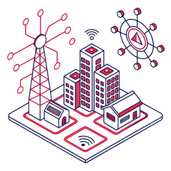 vector illustration of a city