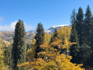Autumn in the mountains of Kazakhstan
