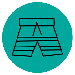 Icon Summer Cloth Vector